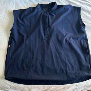 Navy Blue Figs Scrub Top